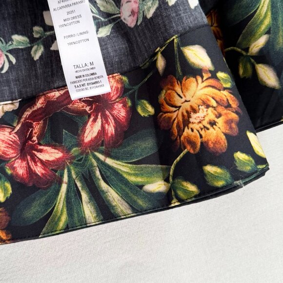 Agua by Agua Bendita Alcaparra floral cotton midi dress - Picture 10 of 10